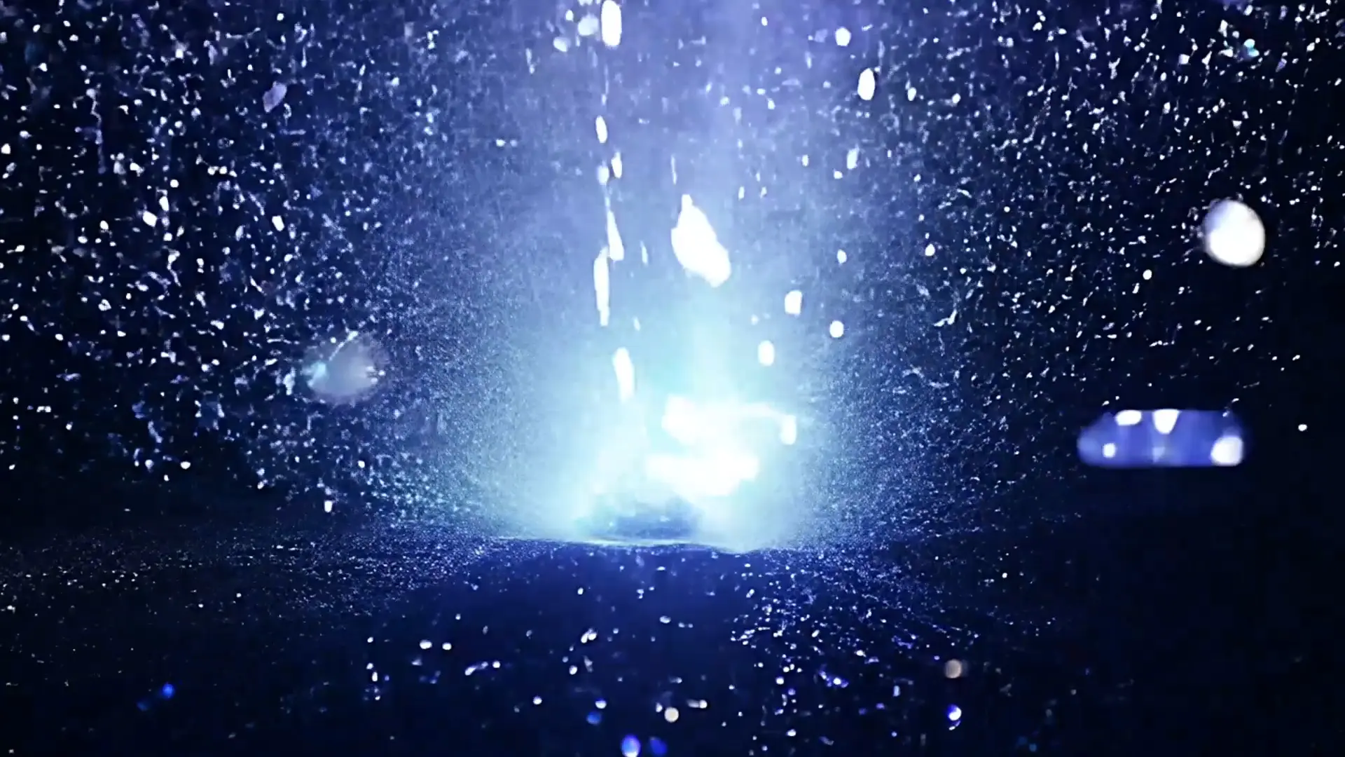 Crystal Particle Explosion Overlay for Cinematic Projects